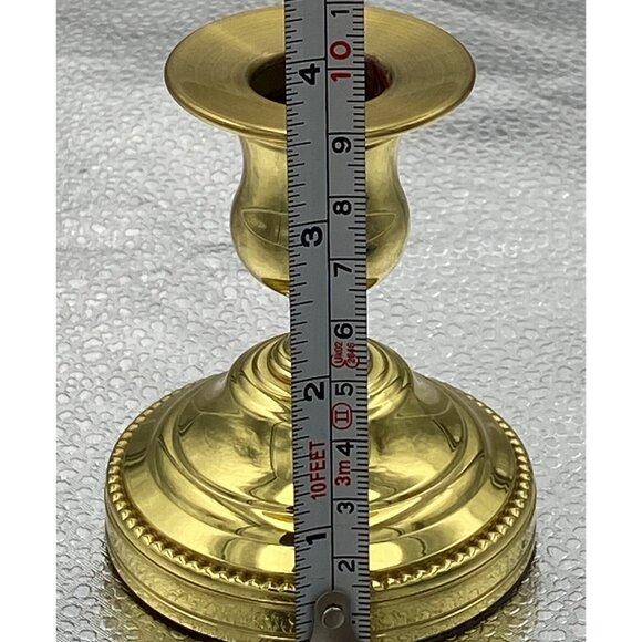 Smithsonian Institution Baldwin Brass Candle Holder 3.5” Tall 3” base 14 oz - Picture 6 of 9